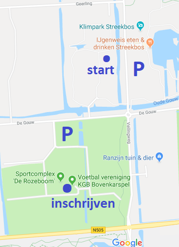 Kaart streekboscross